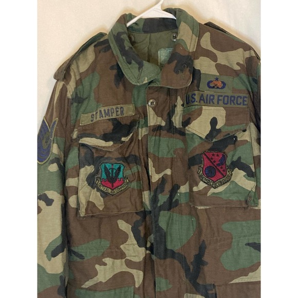 Military Field Jacket Size Small‎ Regular Woodland Camoflage - Picture 1 of 9